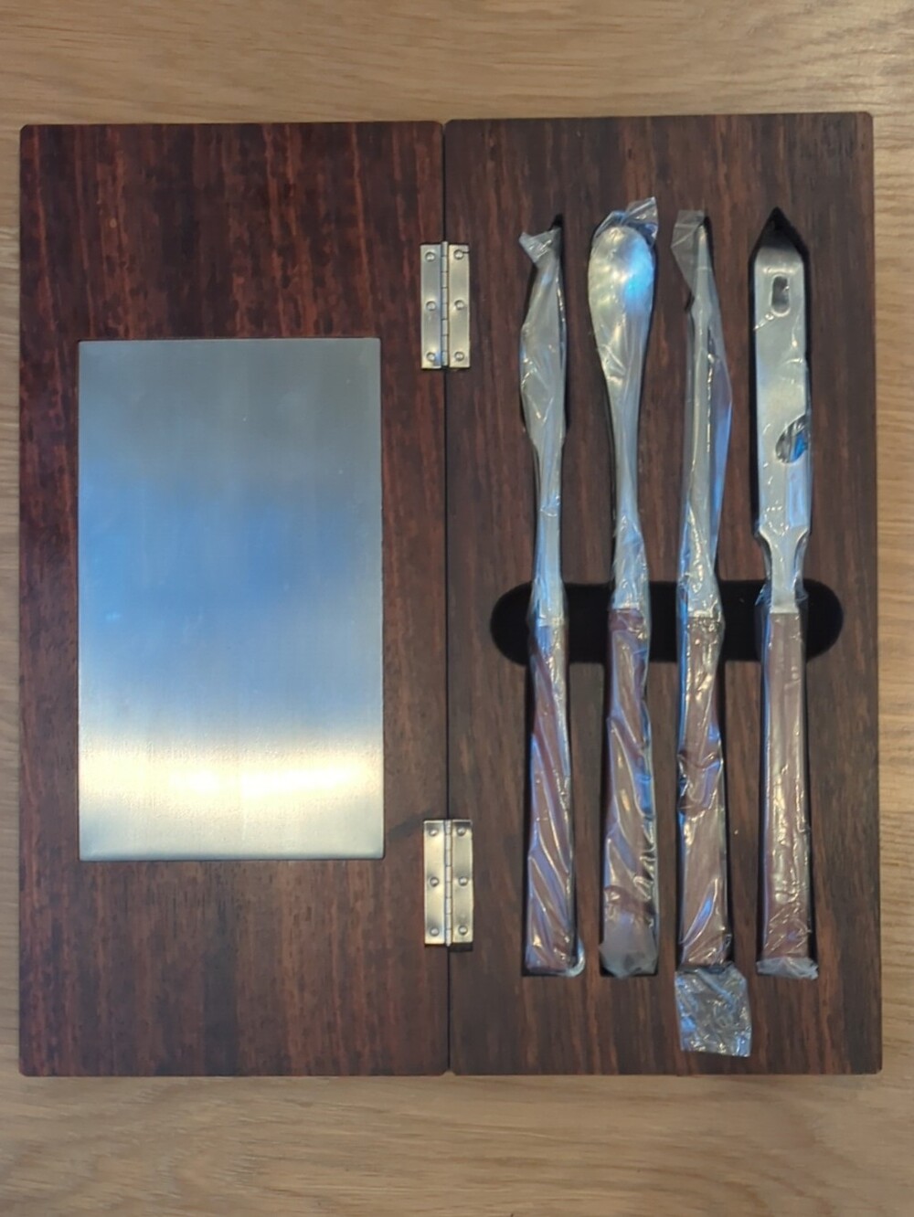 Vintage Mid-Century Modern (MCM) 4-Piece Bar Tool Set